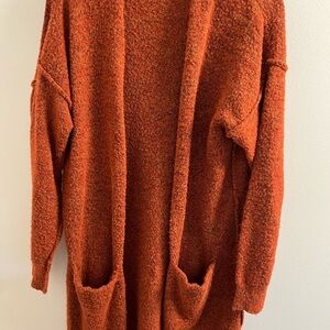 Anthropologie Orange Sweater